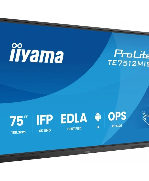 Iiyama TE7512MIS-B4AG Public Display IPS 4K UHD 75"