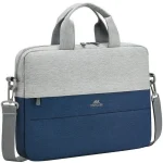 Rivacase Prater Τσάντα Ώμου / Χειρός για Laptop 14" σε Γκρι χρώμα 7522 GREY/DARK BLUE