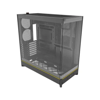 Montech HS02 Gaming Midi Tower Κουτί Υπολογιστή με Πλαϊνό Παράθυρο Μαύρο HS02 (B)