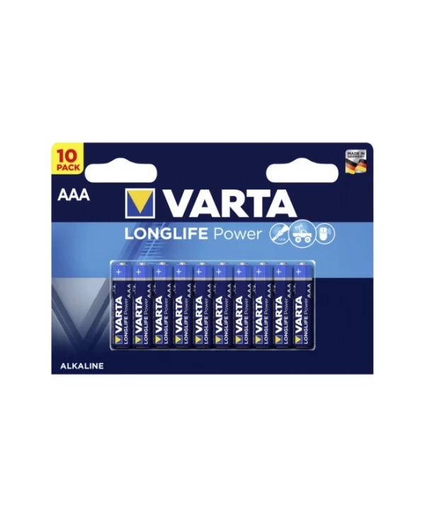 Varta LongLife Power Αλκαλικές Μπαταρίες AAA 1.5V 10τμχ 04903121111
