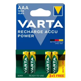 Varta Rechargeable Accu Επαναφορτιζόμενες Μπαταρίες AAA Ni-MH 1000mAh 1.2V 4τμχ 05703301404