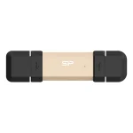 Silicon Power Ds72 250GB USB 3.2 SSD Stick με σύνδεση USB-A & USB-C Χρυσό SP250GBUC3S72VPG - Image 2