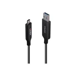 Lindy USB 3.2 Cable USB-C male - USB-A Μαύρο 10m 43395 - Image 2
