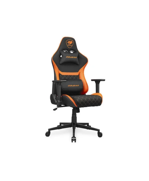 Cougar Armor One V2 F Υφασμάτινη Καρέκλα Gaming με Ρυθμιζόμενα Μπράτσα Πορτοκαλί CGR-A2F