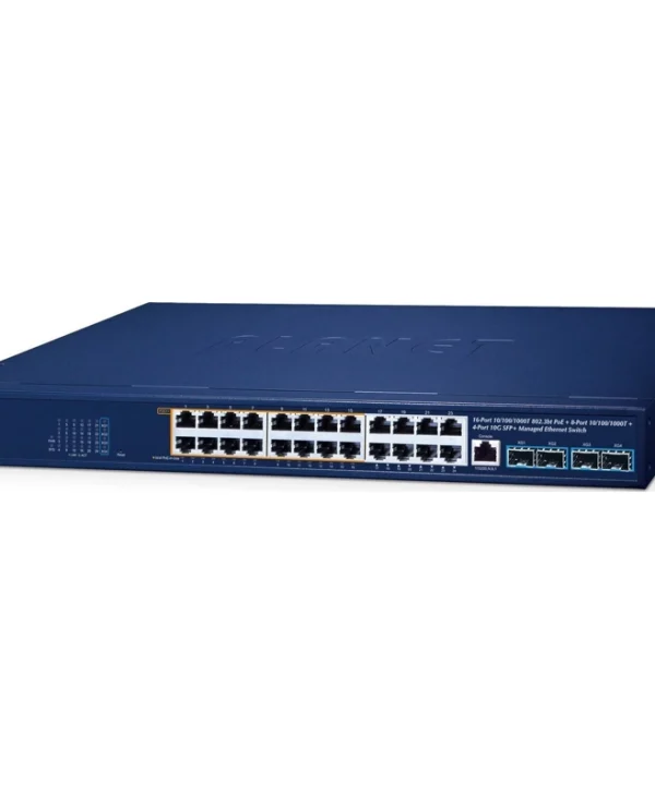Planet Technology GS-4210-16UP8T4X Managed L2 PoE++ Switch με 24 Θύρες Gigabit (1Gbps) Ethernet και 4 SFP Θύρες