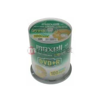 Maxell Εγγράψιμα DVD+R 16x 4.7GB Cake Box 100τμχ MX275641