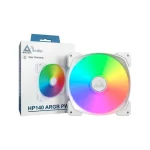 Montech Case Fan 140mm (95.61cfm) με ARGB Φωτισμό Λευκό HP140 ARGB PWM White - Image 2