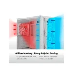 Montech Case Fan 140mm (95.61cfm) με ARGB Φωτισμό Λευκό HP140 ARGB PWM White - Image 3