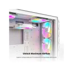 Montech Case Fan 140mm (95.61cfm) με ARGB Φωτισμό Λευκό HP140 ARGB PWM White - Image 5