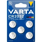 Varta Μπαταρίες Λιθίου Ρολογιών CR2032 3V 5τμχ 6032101415