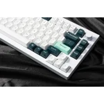 Keychron Q1H-P1 HE QMK Q1H-P1 Ασύρματο Gaming Μηχανικό Πληκτρολόγιο 75% με Gateron Double-Rail Magnetic Purple διακόπτες και RGB φωτισμό (Αγγλικό US) Λευκό - Image 9