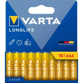 Varta Longlife Αλκαλικές Μπαταρίες AAA 1.5V 10τμχ 04103101761