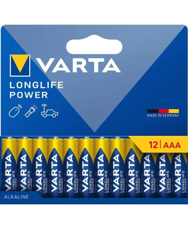 Varta Longlife Power Αλκαλικές Μπαταρίες AAA 1.5V 12τμχ 04903121782