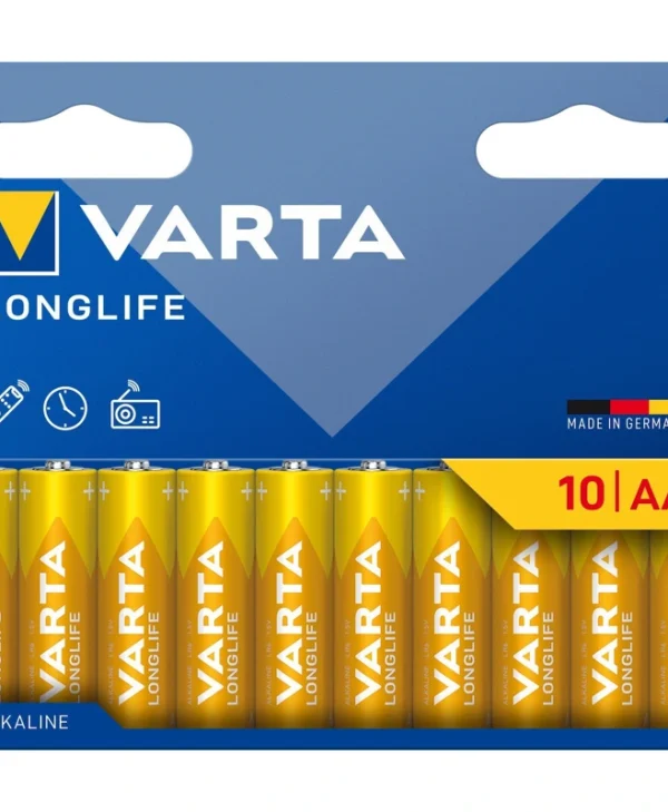 Varta Longlife Αλκαλικές Μπαταρίες AA 1.5V 10τμχ 04106101761