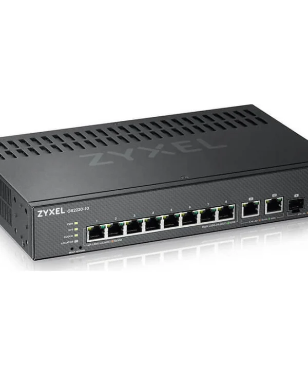 Zyxel GS2220-10 Managed L2 Switch με 8 Θύρες Gigabit (1Gbps) Ethernet και 2 SFP Θύρες GS2220-10-EU0101F