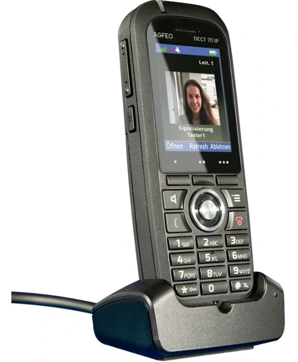 Agfeo Dect 75 IP Ασύρματο Τηλέφωνο IP Μαύρο 6101577