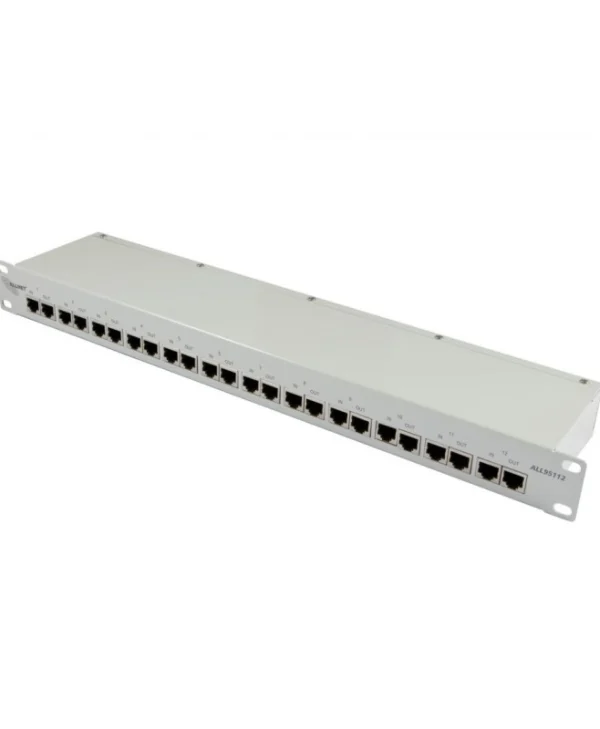 Allnet Patch Panel 12 Θυρών Γκρι ALL95112