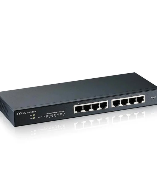 Zyxel GS1900-8 Managed L2 Switch με 8 Θύρες Gigabit (1Gbps) Ethernet GS1900-8-EU0102F