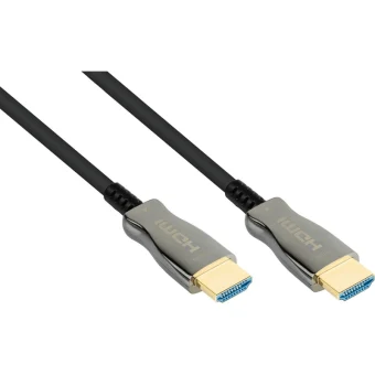 Python HDMI 2.1 Ultra High Speed 48Gbps 4K 120Hz HDR VRR Cable HDMI male - HDMI male 15m Μαύρο AOC-H21015