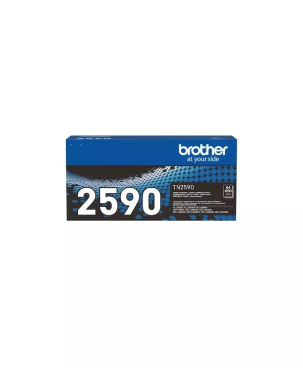 Brother TN-2590 Γνήσιο Toner Laser Εκτυπωτή Μαύρο 1200 Σελίδων TN-2590 TN2590