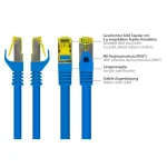 Alcasa S/FTP Cat.7 (10Gbps) Καλώδιο Δικτύου Ethernet 0.5m Μπλε 8070R-005B - Image 3