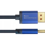 Alcasa Προσαρμογέας Καλωδίου Μετατροπέας DisplayPort / HDMI male σε DisplayPort / HDMI female Μπλε 1τμχ 4860-SF050B - Image 3