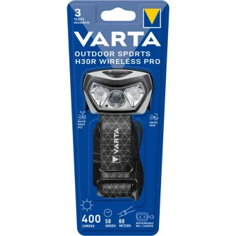 Varta Φακός Κεφαλής LED IPX7 με Μέγιστη Φωτεινότητα 400lm Outdoor Sports H30R Wireless Pro 18650101401
