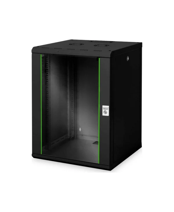 Digitus Unique Επιτοίχια Καμπίνα Rack 16U 60x60x82cm Μαύρο 16U-6/6-SW DN-19 16U-6/6-SW