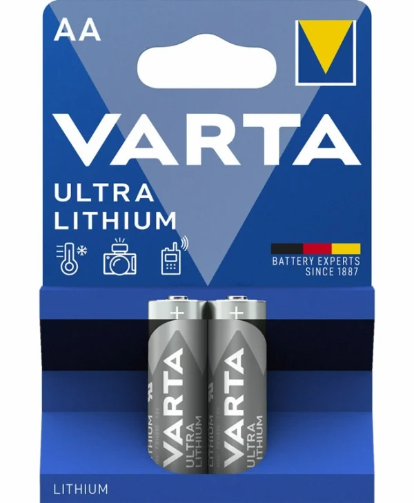 Varta Ultra Μπαταρίες Λιθίου AA 1.5V Μιας Χρήσης (High Performance) 2τμχ 06106301402