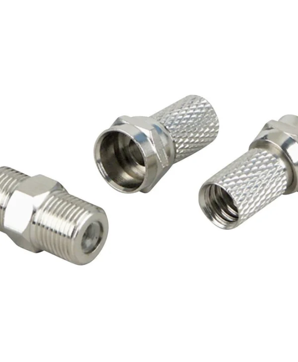 Schwaiger Μετατροπέας F-Connector male σε F-Connector female Ασημί 1τμχ KVBS70 531