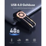 Graugear Θήκη για Σκληρό Δίσκο M.2 SATA III NVME με σύνδεση Type-C G-M2U4-40G-F - Image 5
