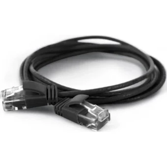 Wantec U/UTP Cat.6a (Gigabit) Καλώδιο Δικτύου Ethernet 0.25m Μαύρο 7311