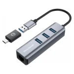 Graugear Hub 4 Θυρών USB 3.0 με σύνδεση USB-A / USB-C Γκρι G-HUB4-AC - Image 2