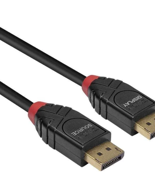 Lindy Cable DisplayPort male - DisplayPort male 5m Μαύρο (41167)