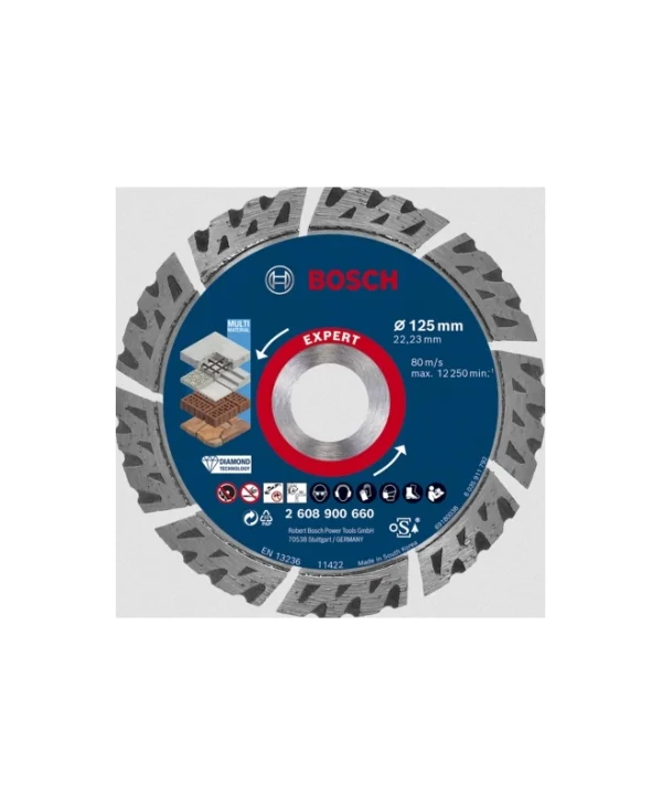 Bosch Δίσκος Κοπής Δομικών Υλικών 125mm 2608900660