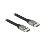 DeLock Braided Cable HDMI male - HDMI male 0.5m Μαύρο 83994