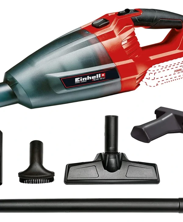 Einhell Tevc 18 Li Επαναφορτιζόμενο Σκουπάκι Χειρός Χωρίς Φορτιστή και Μπαταρία Κόκκινο 2347120
