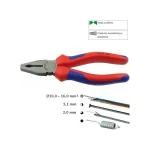 Knipex Πένσα Ίσια Ηλεκτρολόγου Μήκους 160mm 03 02 160 - Image 8