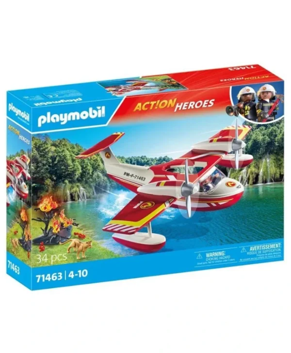 Playmobil Action Heroes Πυροσβεστικό Υδροπλάνο για 4-10 ετών 71463