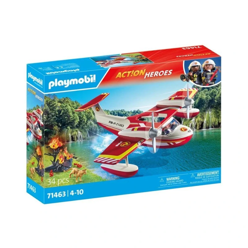 1 Playmobil Action Heroes Πυροσβεστικό Υδροπλάνο για 4-10 ετών 71463 - Image 1