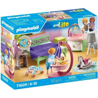 Playmobil MyLife Υπνοδωμάτιο Με Κούνια για 4-10 ετών 71609
