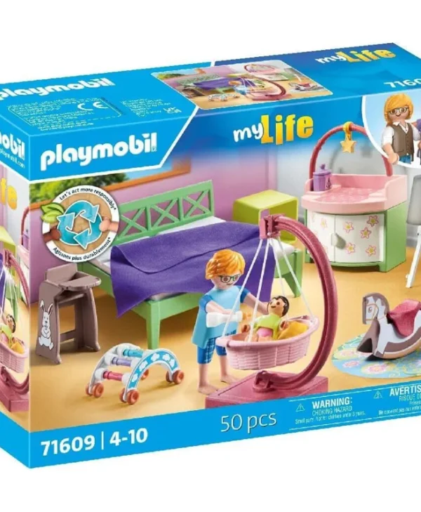 Playmobil MyLife Υπνοδωμάτιο Με Κούνια για 4-10 ετών 71609