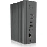 Icy Box USB-C Docking Station με HDMI 4K PD Ethernet και σύνδεση 3 Οθονών Γκρι (IB-DK2262AC)