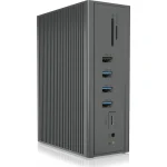 Icy Box USB-C Docking Station με HDMI 4K PD Ethernet και σύνδεση 3 Οθονών Γκρι (IB-DK2262AC) - Image 3