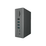 Icy Box USB-C Docking Station με HDMI 4K PD Ethernet και σύνδεση 3 Οθονών Γκρι (IB-DK2262AC) - Image 4