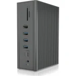 Icy Box USB-C Docking Station με HDMI 4K PD Ethernet και σύνδεση 3 Οθονών Γκρι (IB-DK2262AC) - Image 6
