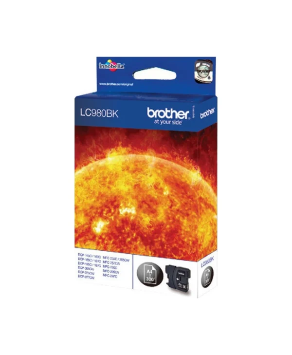 Brother LC980 Γνήσιο Μελάνι Εκτυπωτή InkJet Μαύρο (LC-980BK) LC980BK