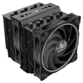 Akasa Soho H7 Dual Ψύκτρα Επεξεργαστή Διπλού Ανεμιστήρα για Socket AM4/AM5/1200/115x/1700 με ARGB Φωτισμό 100068365