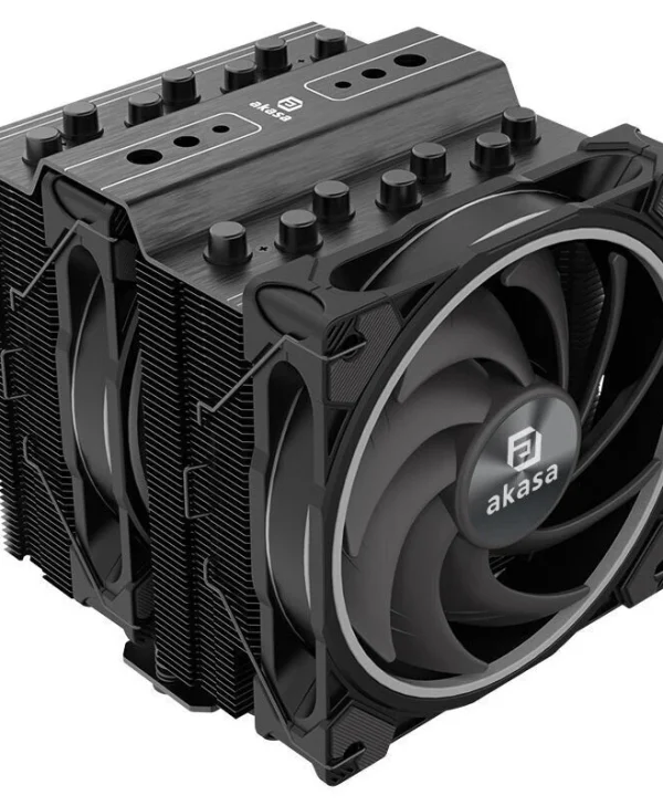 Akasa Soho H7 Dual Ψύκτρα Επεξεργαστή Διπλού Ανεμιστήρα για Socket AM4/AM5/1200/115x/1700 με ARGB Φωτισμό 100068365