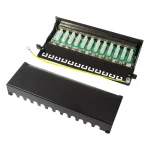 LogiLink Patch Panel Shielded για Rack 1U 12 Θυρών cat6 Μαύρο NP0017 - Image 2